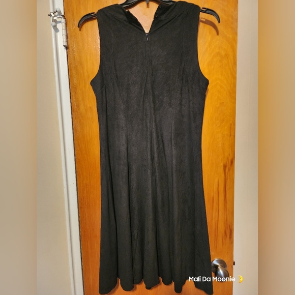 Ashley Stewart Black Sleeveless Metallic Studded Dress 14/16W - Picture 4 of 5